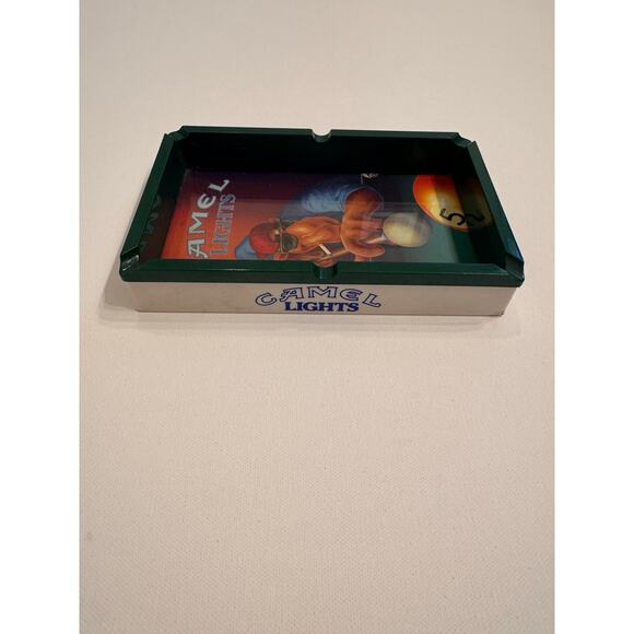 Vintage 1992 Camel Lights Joe Camel Plastic Ashtray 7.5" x 4.5" x 1" - Picture 3 of 7